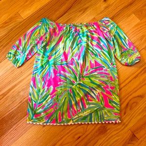 Lilly Pulitzer Girls Tiki Pink Mini Enna Dress